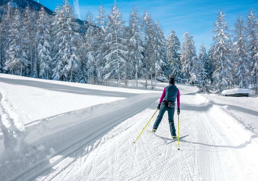 Durch das Winterparadies skaten