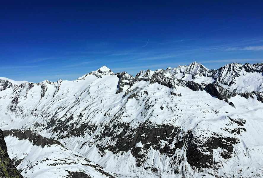 Das Panorama der Urner Alpen in der Schweiz