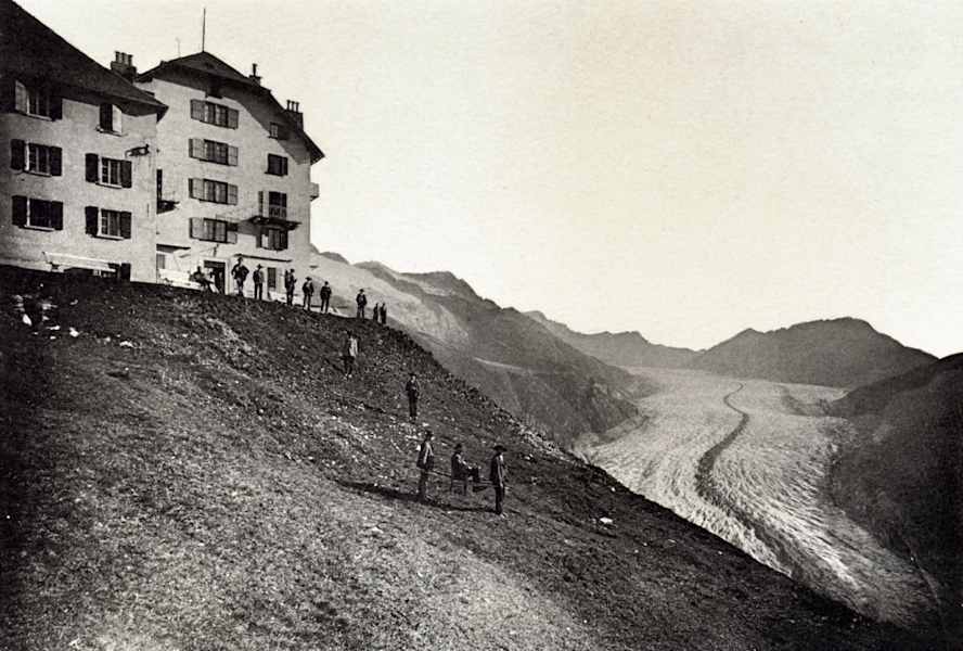 Hotel Belalp in einer historischen Aufnahme