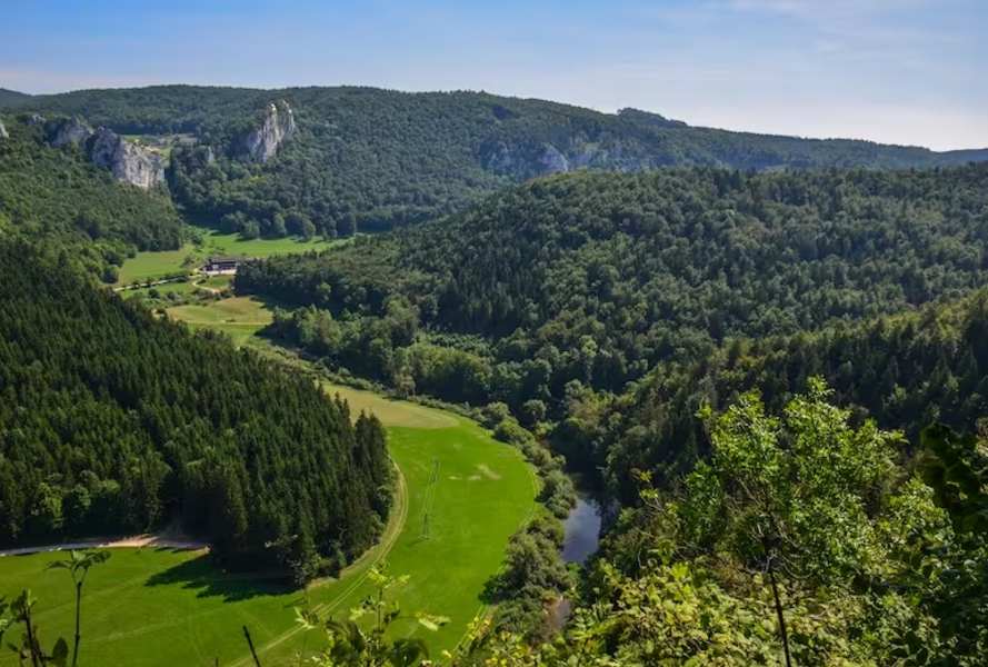 Schöner Blick auf das Donautal
