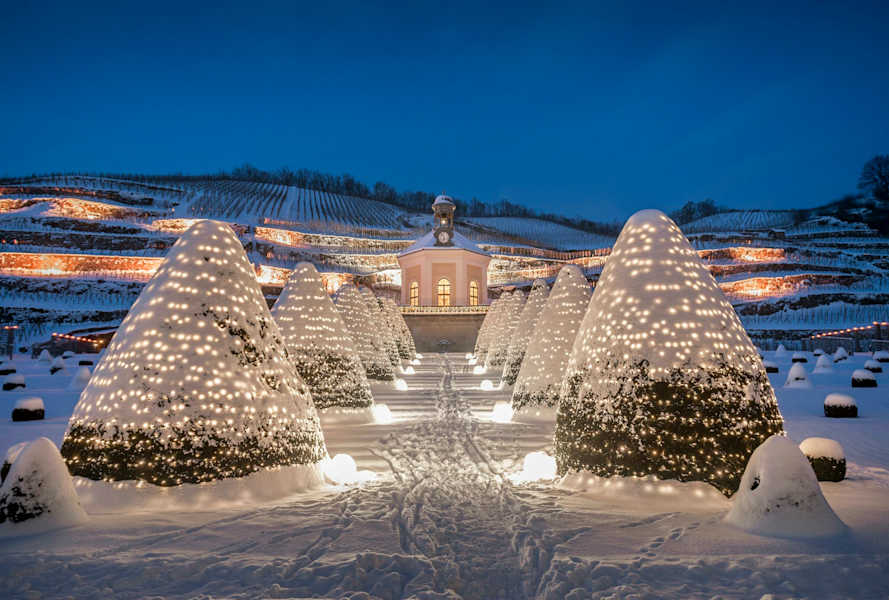 Schloss Wackerbarth im Winter