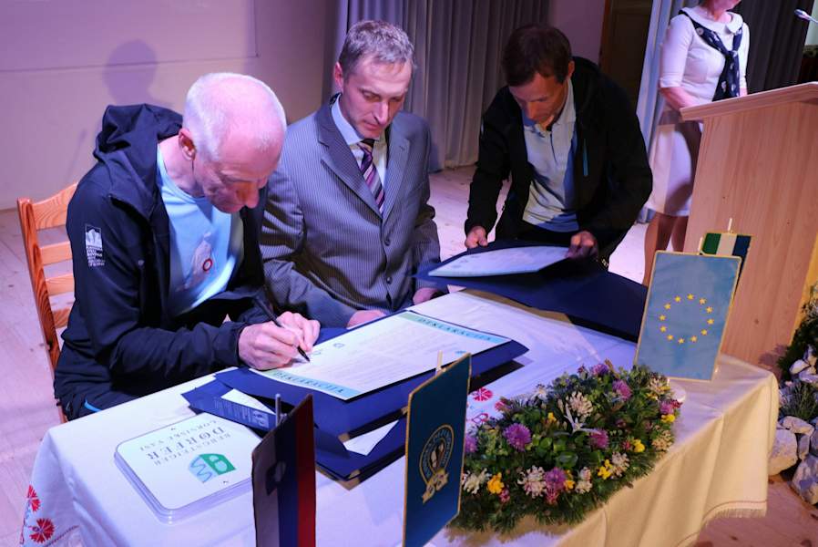 Bergsteigerdorf Jezersko Slowenien