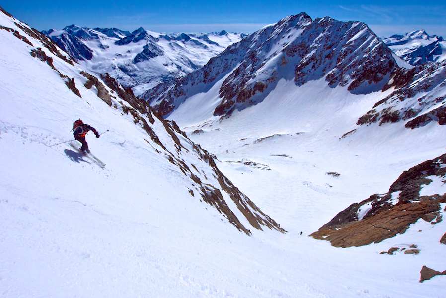 Einfahrt in die Steilstufe