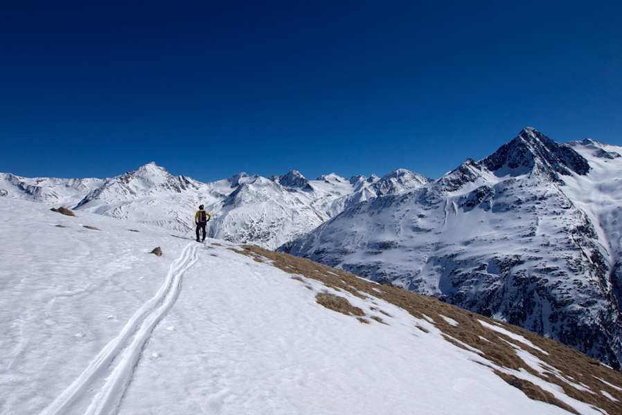Traum-Firn in der Abfahrt