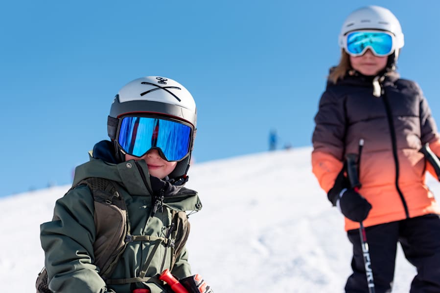 Skifahren mit den Kinds im Skigebiet Hochkönig
