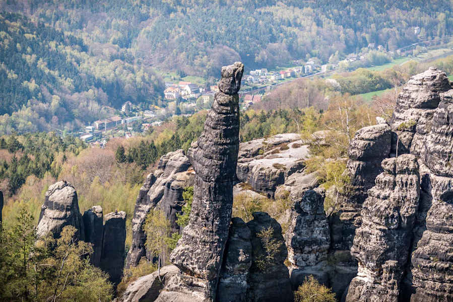Oftmals sind bizarre Formen durch die Verwitterung entstanden.