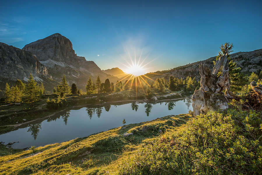 Lago di Limides am Passo Falzarego in Südtirol