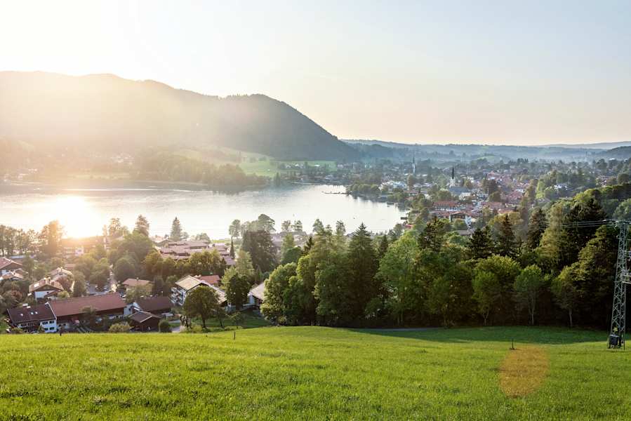 Ausblick auf den bayerischen Schliersee