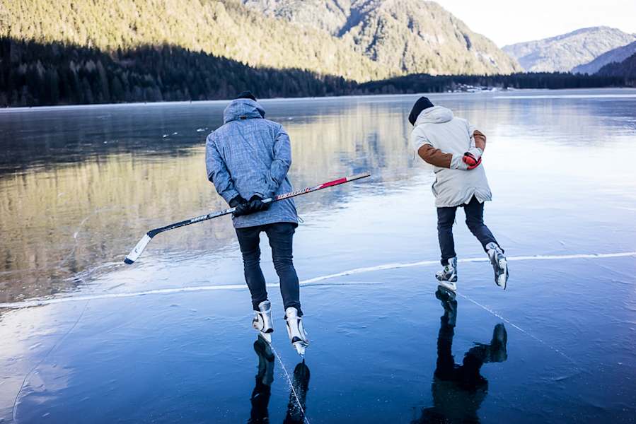 Eisspaß am Weissensee