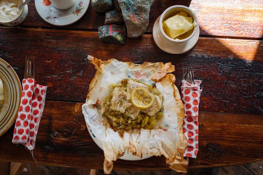 Gedünsteter Kabeljau