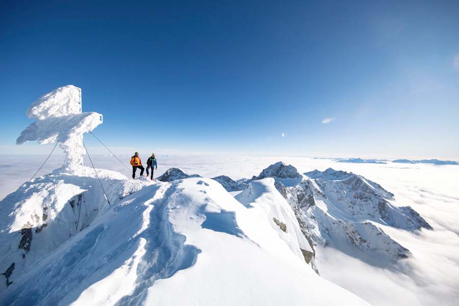 Der Dachsteingipfel im Winter