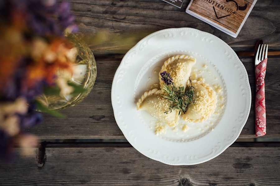 Kärntner Hütten-Spezialität: Kasnudeln