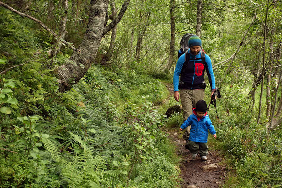Campen mit Kindern in Norwegen