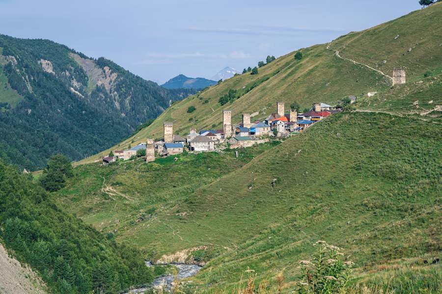 Auf geht’s! Ein letzter Blick auf Adishi bevor es weitergeht Richtung Iprari.