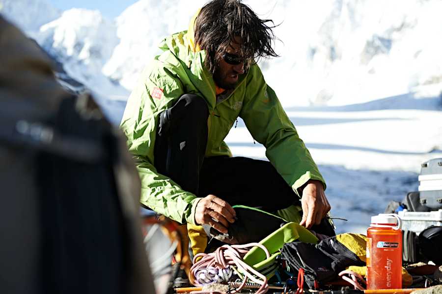Hansjörg Auer am Masherbrum in Pakistan, Juni 2014