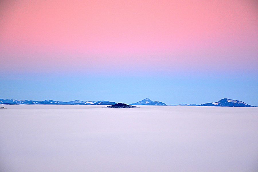Die Gutensteiner Alpen im Nebelmeer, Hohe Wand