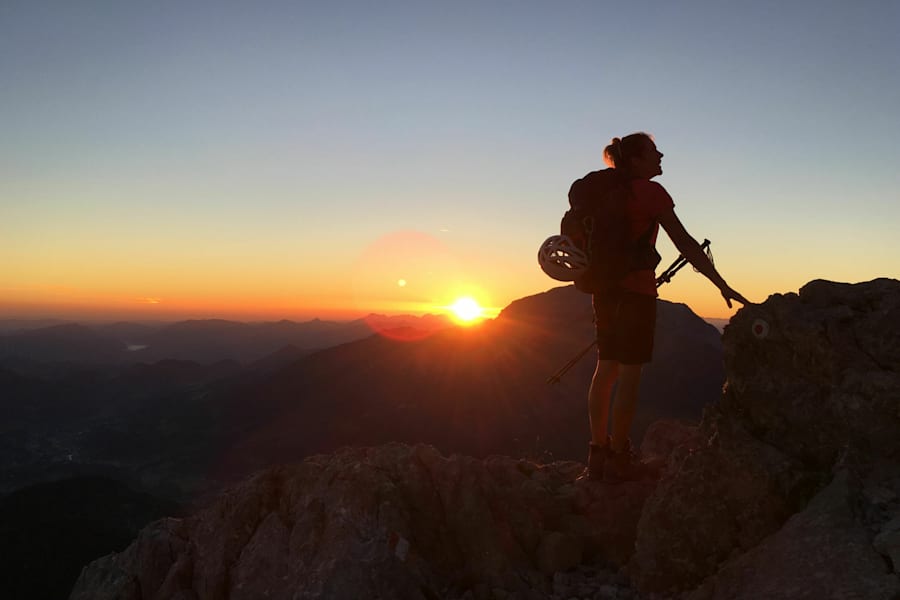 Watzmann-Überschreitung: Sonnenaufgang