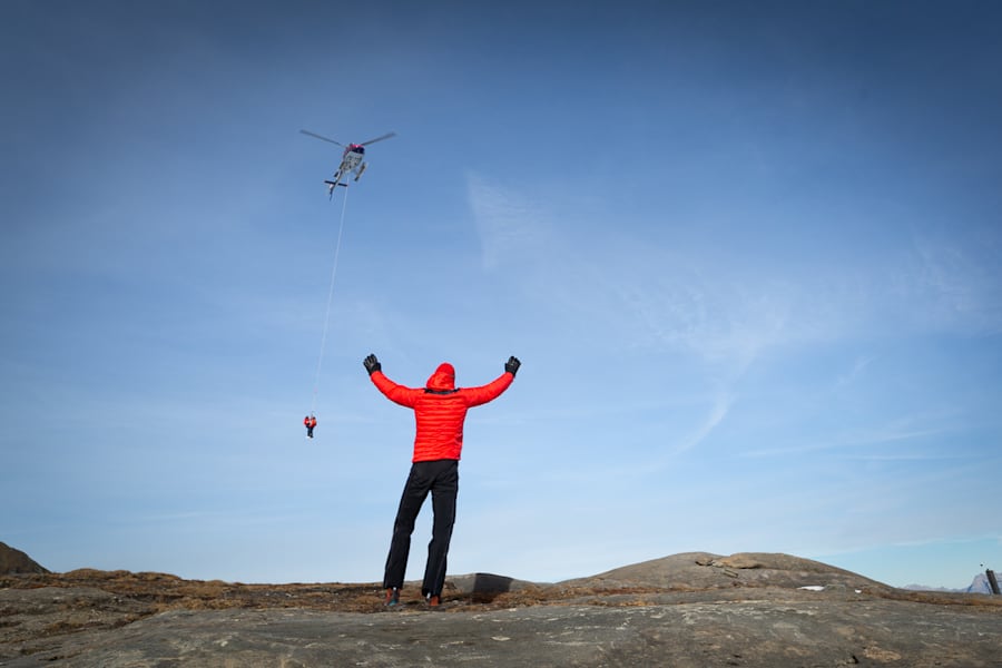 Hubschrauber-Bergung