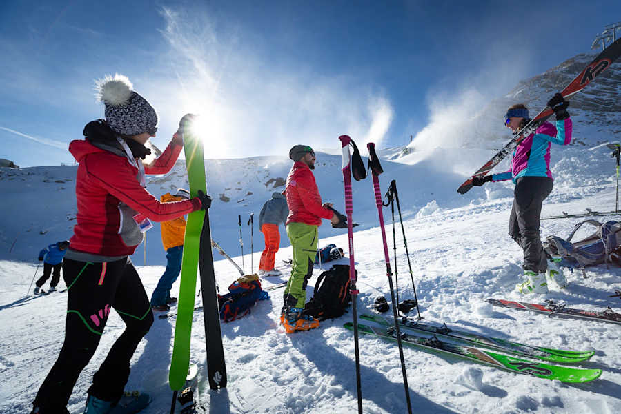 Lerne von den Bergführern wie man das Equipment richtig verwendet