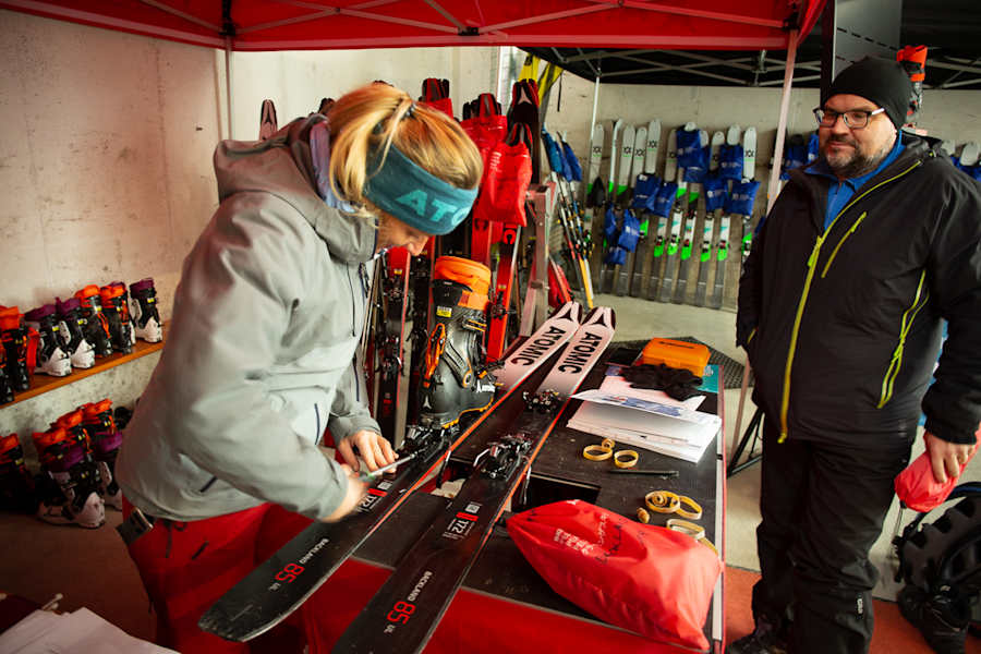 Atomic Ski Einstellung