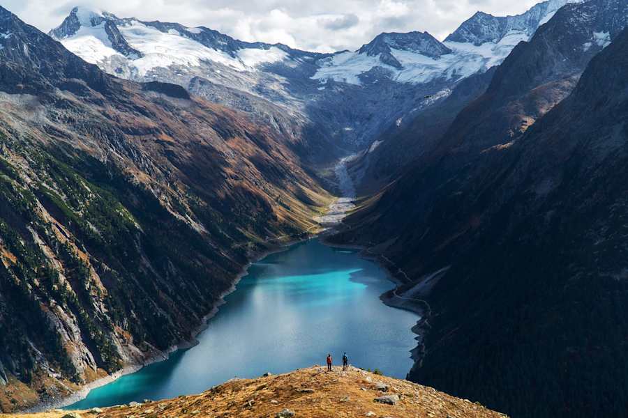 Eindrucksvolle Bergkulisse im hintersten Zillertal, hoch über dem Schlegeisspeicher
