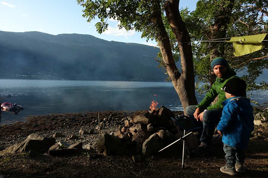 Campen mit Kindern in Norwegen