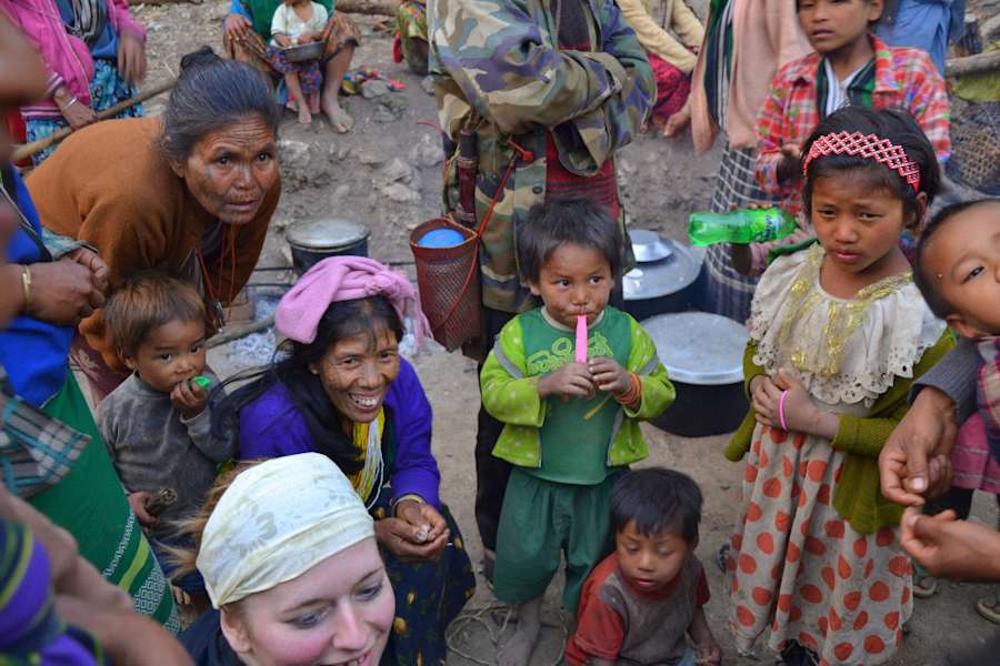 Myanmar Chin Spinnennetz Tattoo