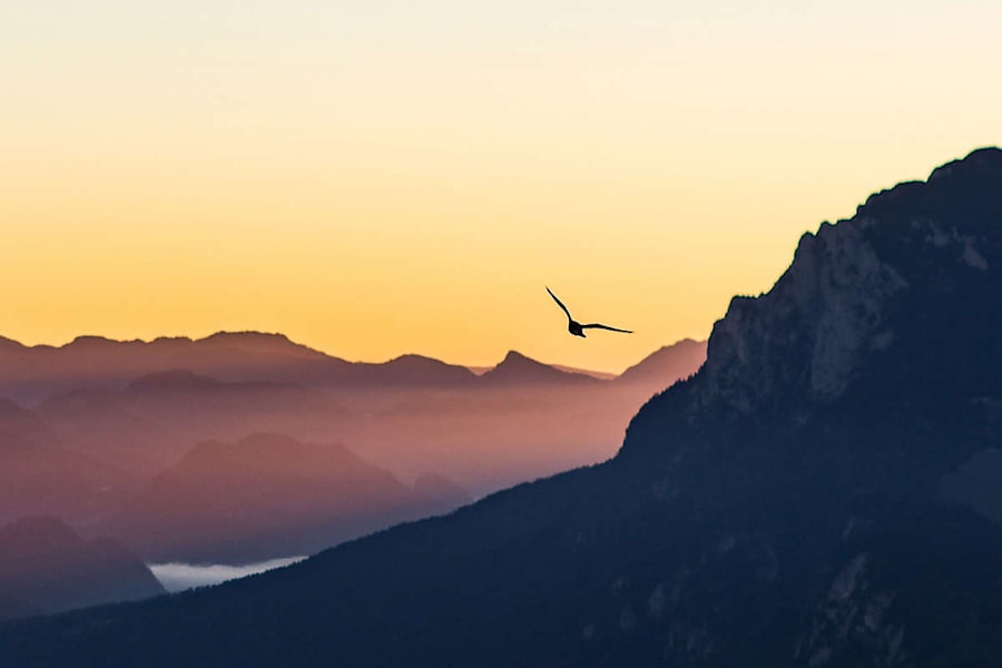 Sonnenaufgang im Rofan in Tirol