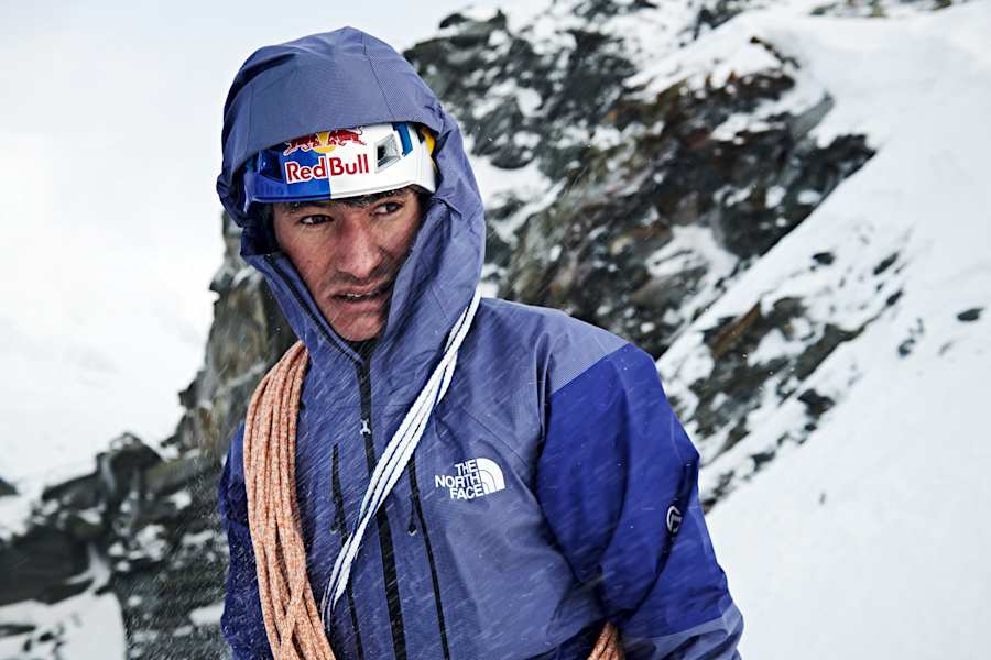 David Lama am Stubaier Gletscher, Januar 2018