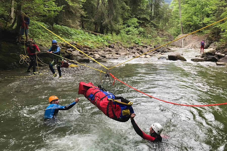 Canyoning-Rettung der Bergwacht Bayern