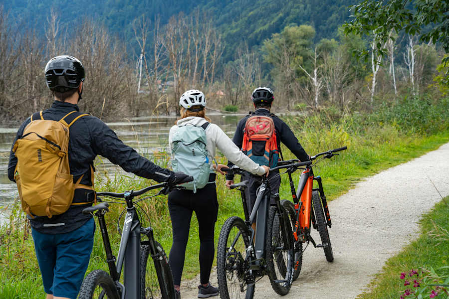 Der Slow Trail im Bleistätter Moor wir zu Fuß begangen