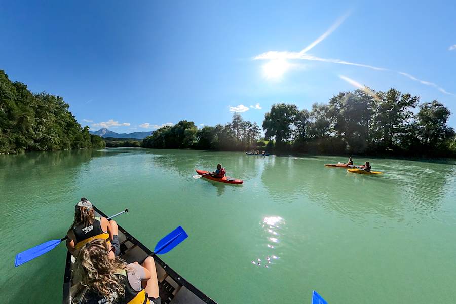 Paddler auf der Drau