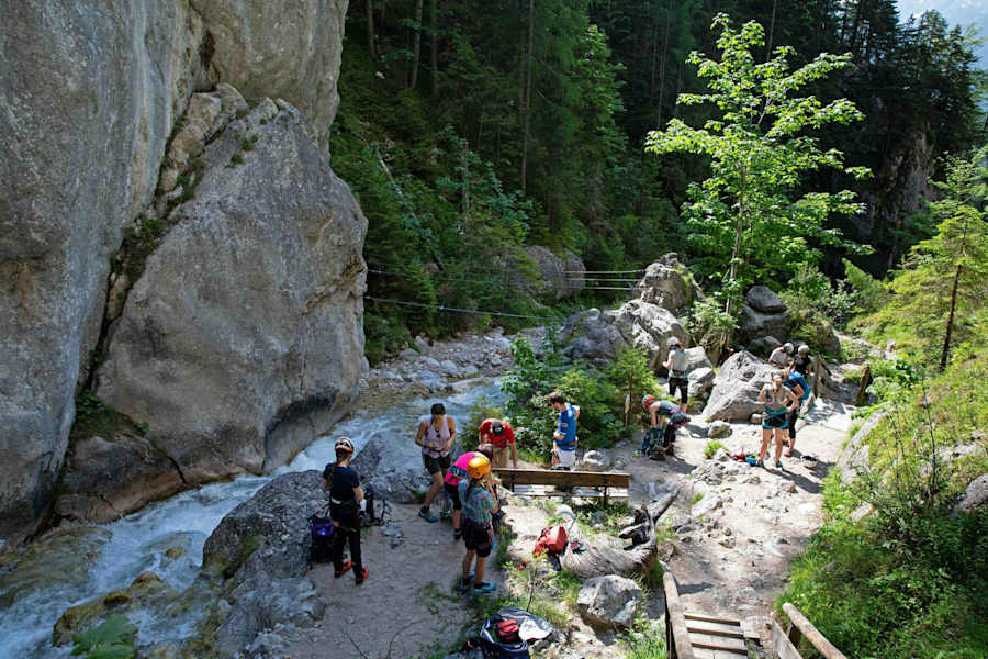 Bergwelten Mein erster Klettersteig