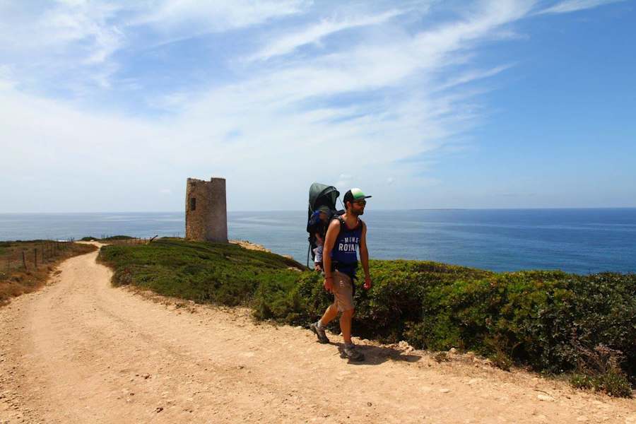 Sardinien Wandern VW-Bus Kinder