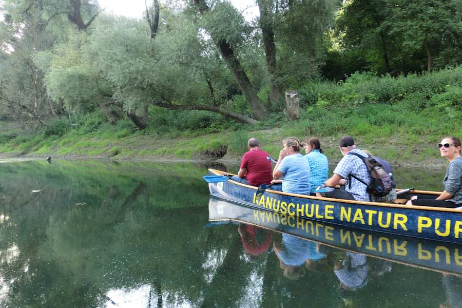 Nationalpark Donau-Auen, Kanufahrt