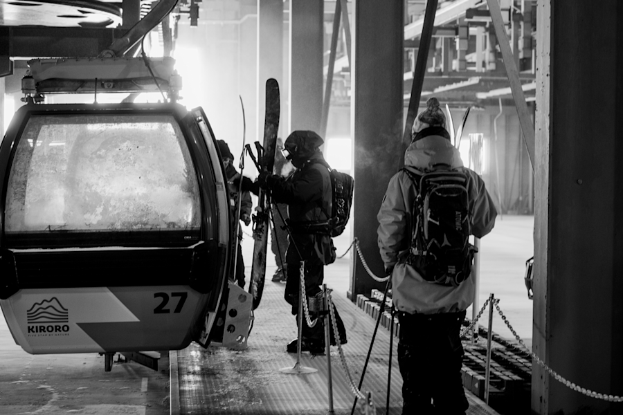 Am nächsten Tag wird das Skigebiet erkundet