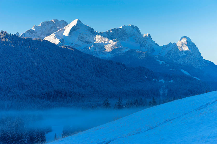Oberbayern Garmisch Winter
