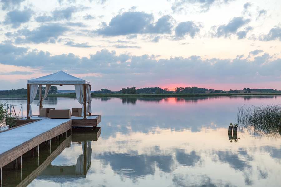 Sonnenuntergang am Oberuckersee