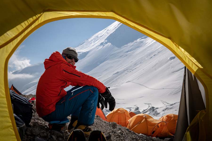 Zelt im Camp 2 am Pik Lenin