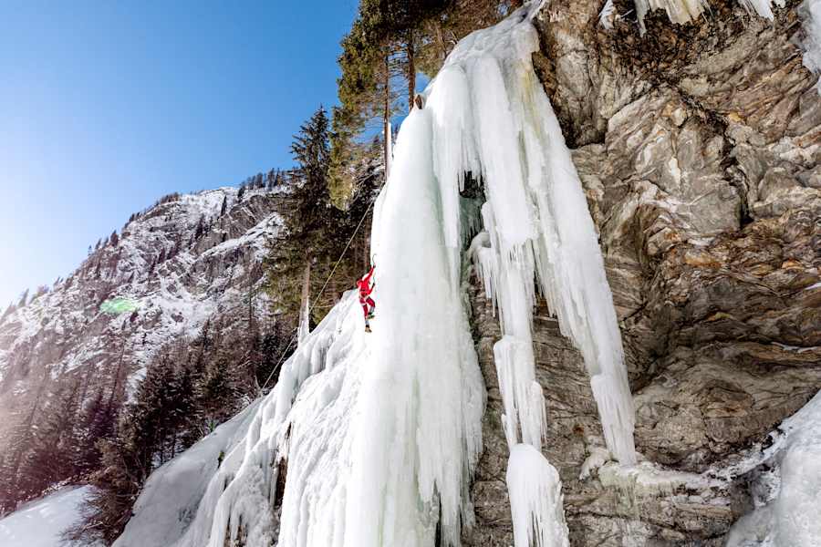 Eiskletterer in Osttirol