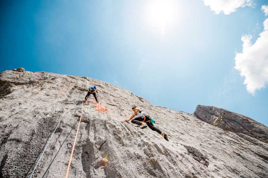 Klettern in der Torsäulen-Tour „Heiße Liebe“