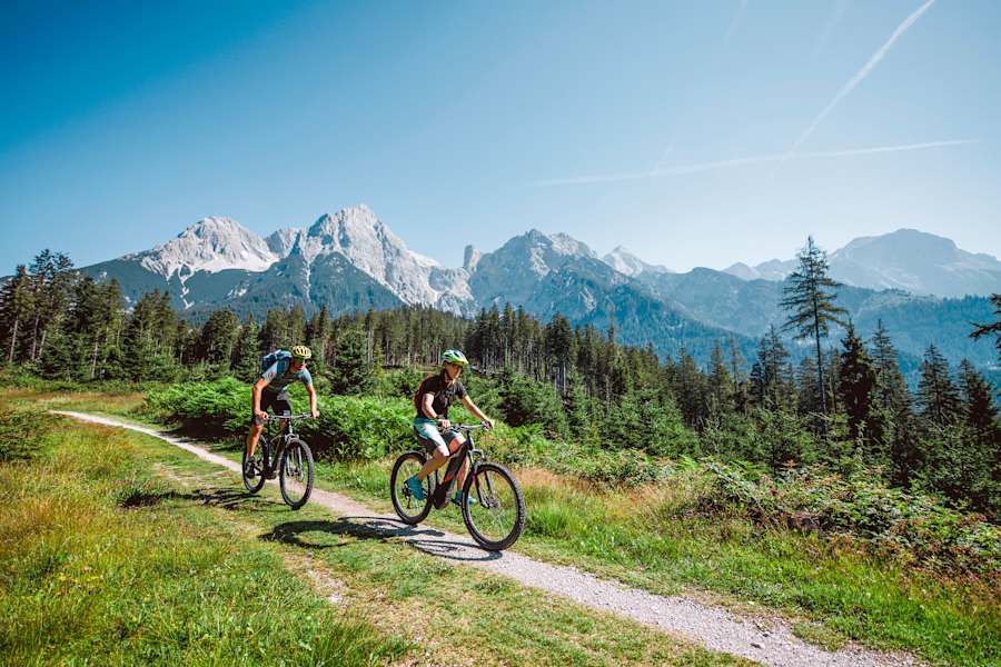 Mit dem Mountainbike unterwegs nach Maria Alm