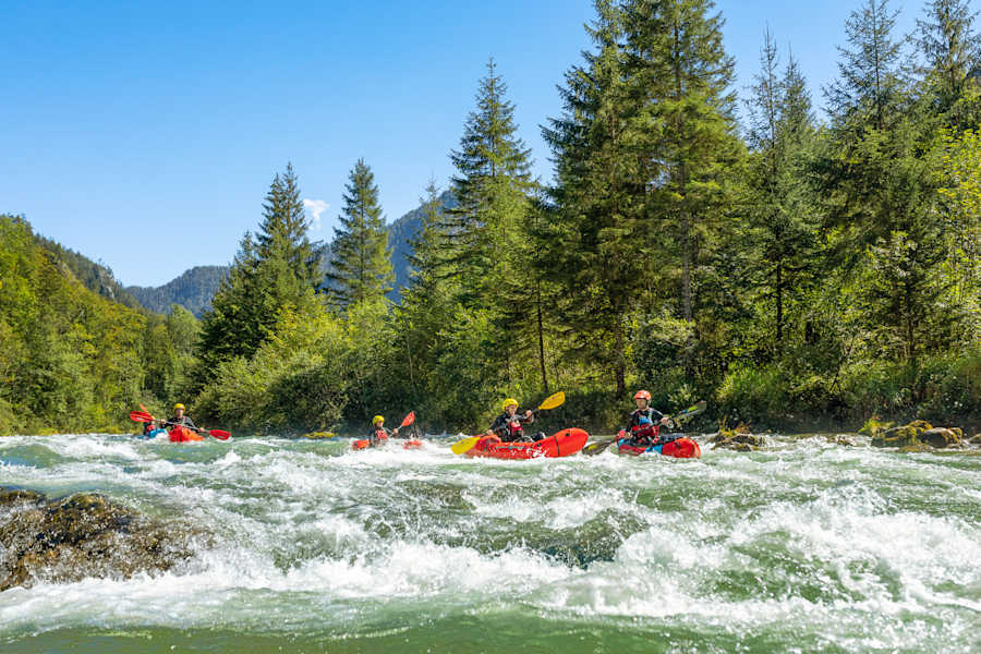 Packrafting auf der steirischen Salza