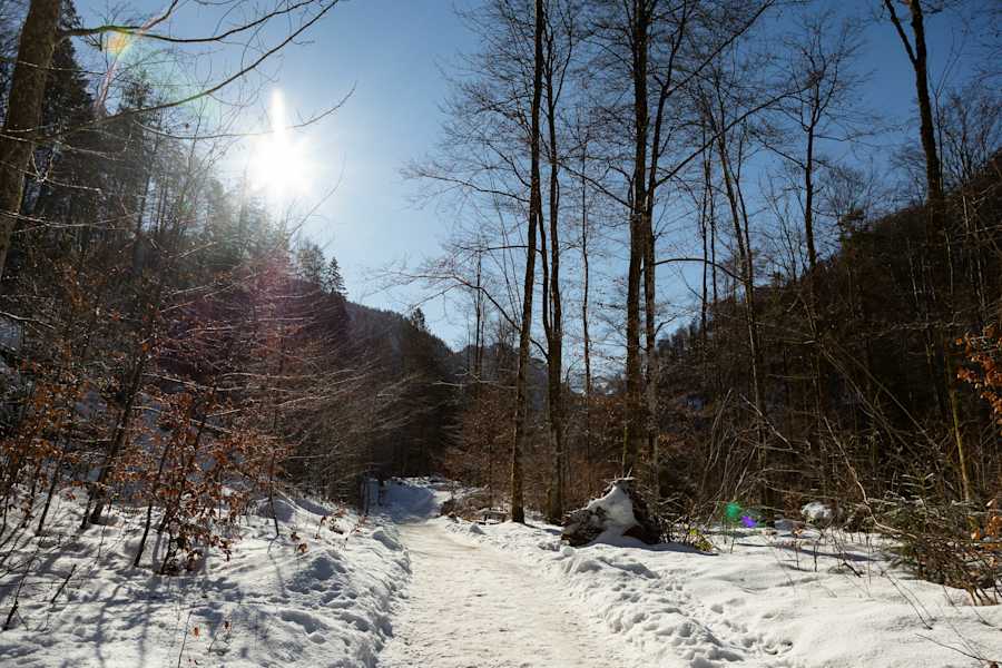 Winterwanderweg zum Malerwinkel am Königssee