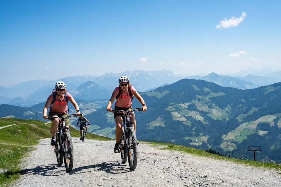 E-Mountainbiker am Schatzberg