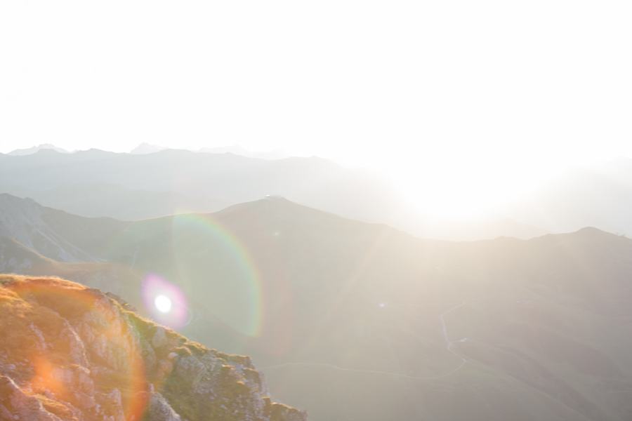 Die Nockspitze im morgendlichen Sonnenlicht