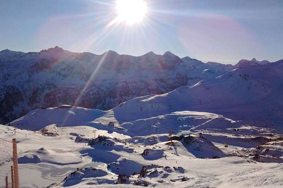 Am Obertauern sind die Pisten bis ins Tal befahrbar.