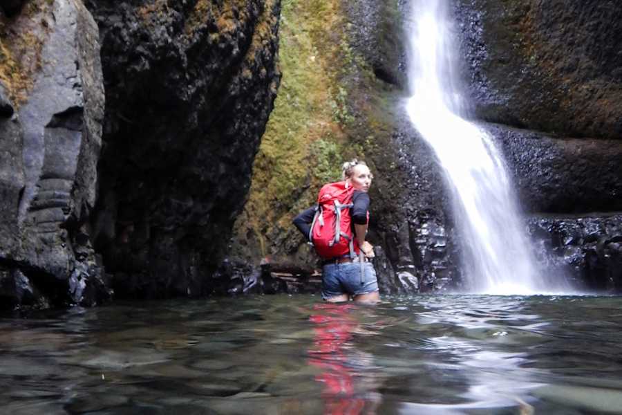Wasserfall in der In der Oneonto-Schlucht