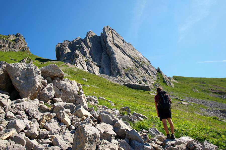 Bregenzerwald: Plattenkletterei an der Schönegg-Kante