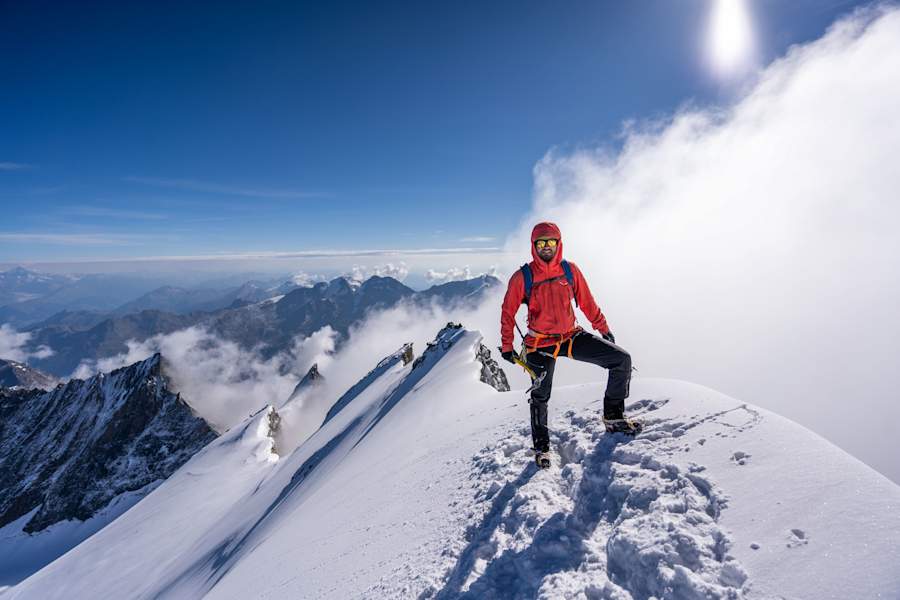 Peter Schoitsch am Dom-Gipfelgrat